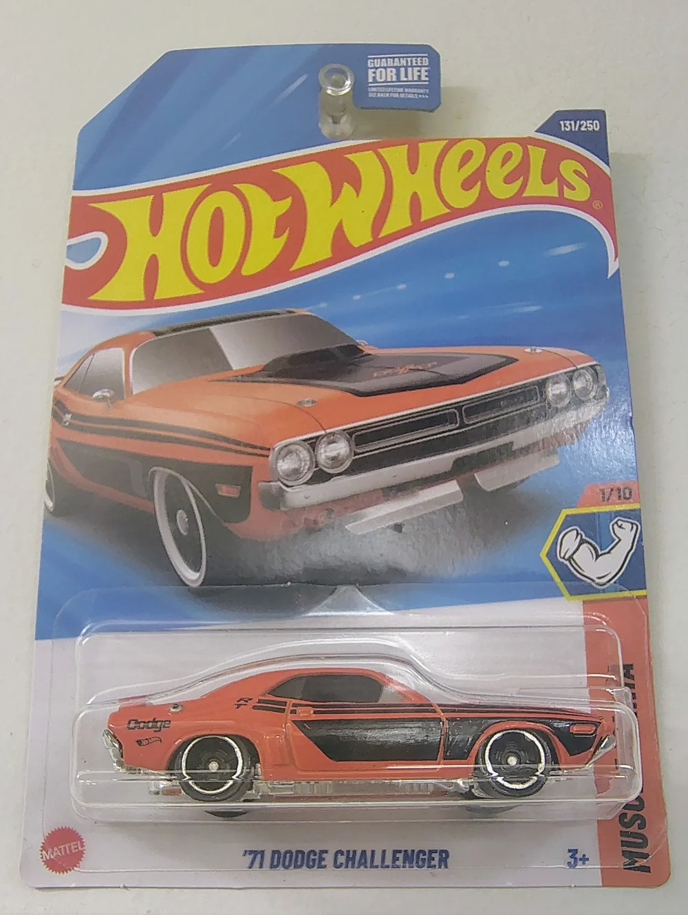 1971 Dodge Challenger Hot Wheels HW Muscle Orange 1/10 Diecast